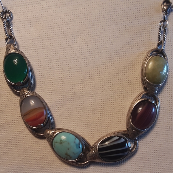 Jewelry - AGATE SCARAB  MULTI-STONE BRACELET